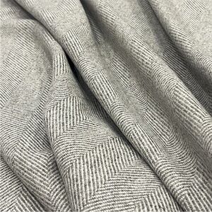 Fabric By The Yard Grey/Black Soft Chevron Fabric Upholstery Drapery Tapestry
